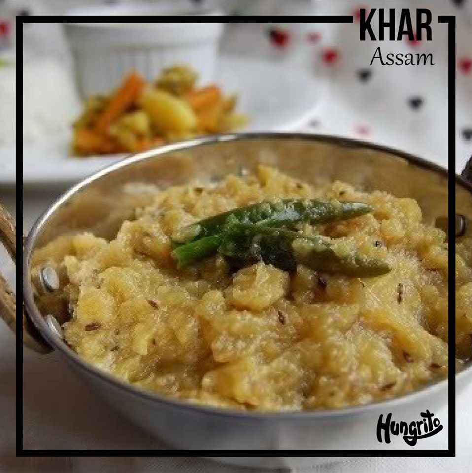 Khar from Assam dishes