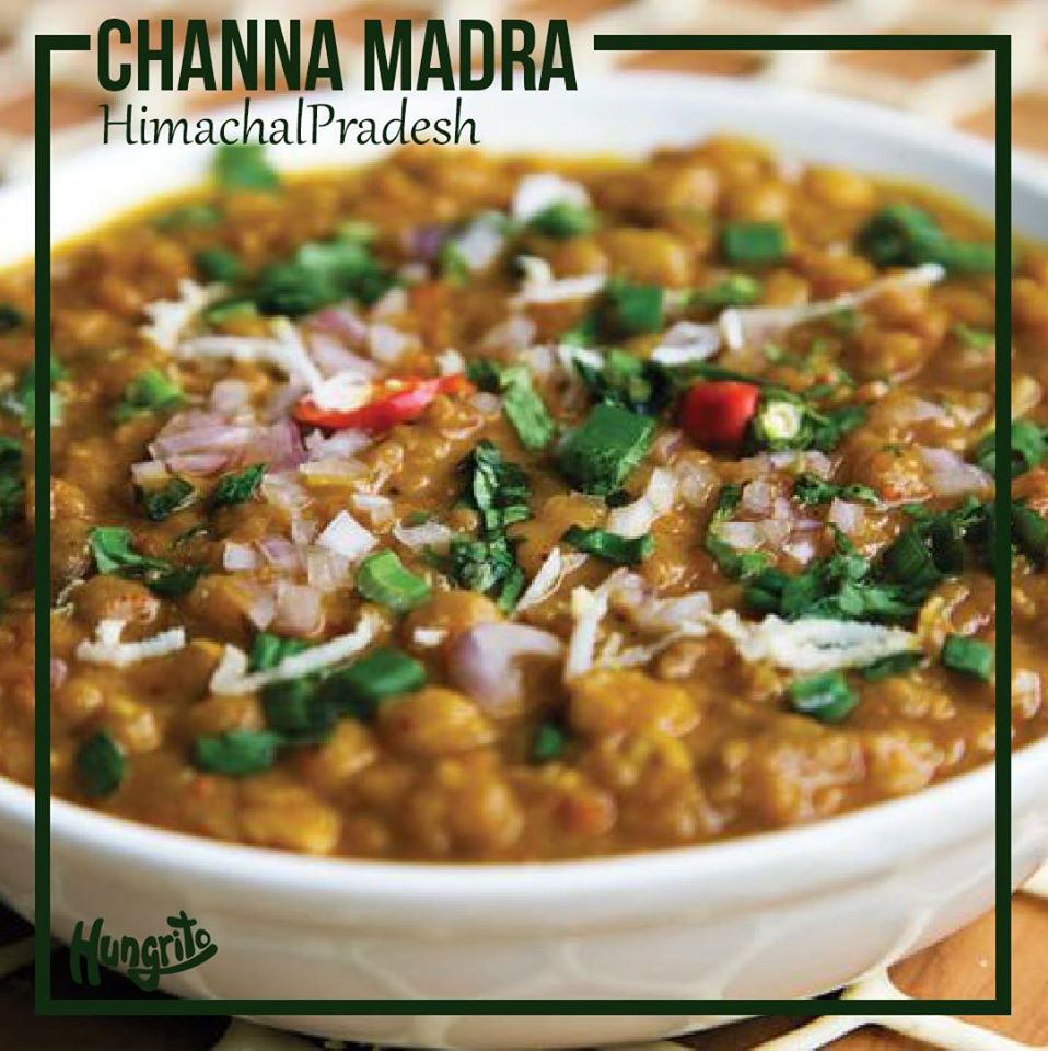 Channa Madra from Himachal Pradesh dishes