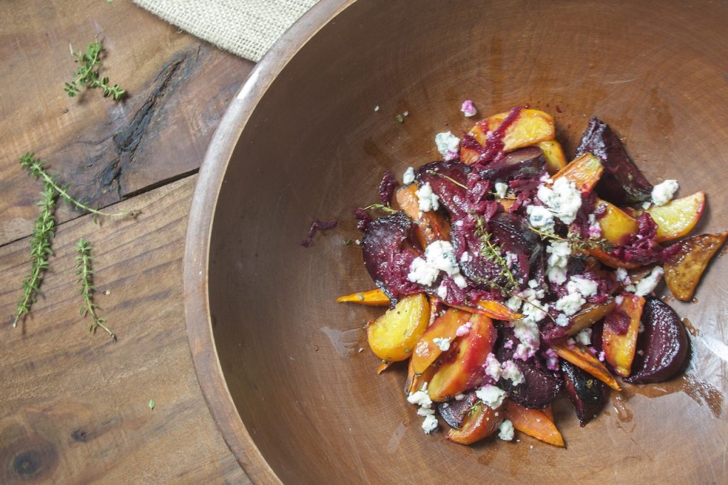 Winter season salads| Roasted beetroot and carrot salad